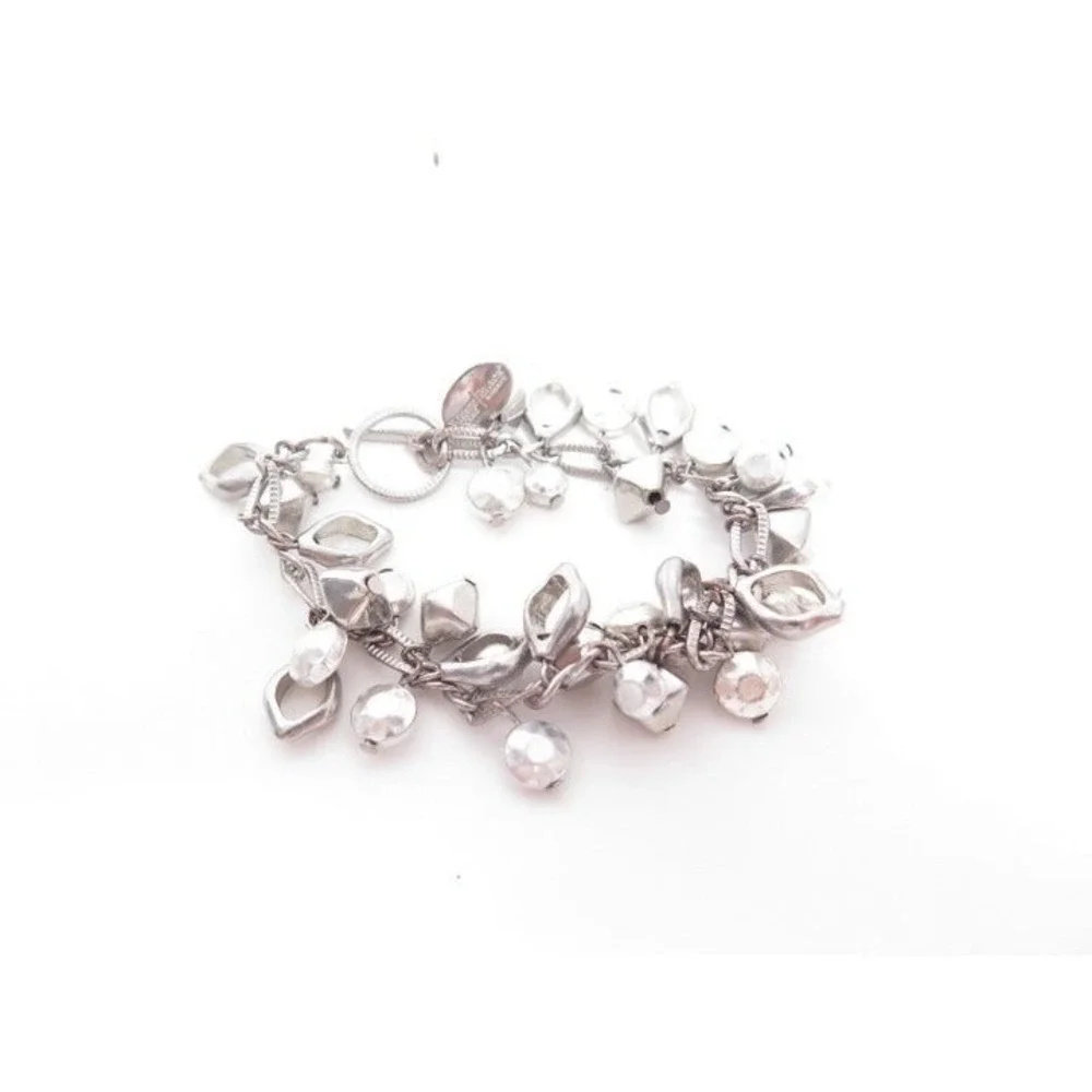 White House Black Market‎ silver Toned Charm Bracelet